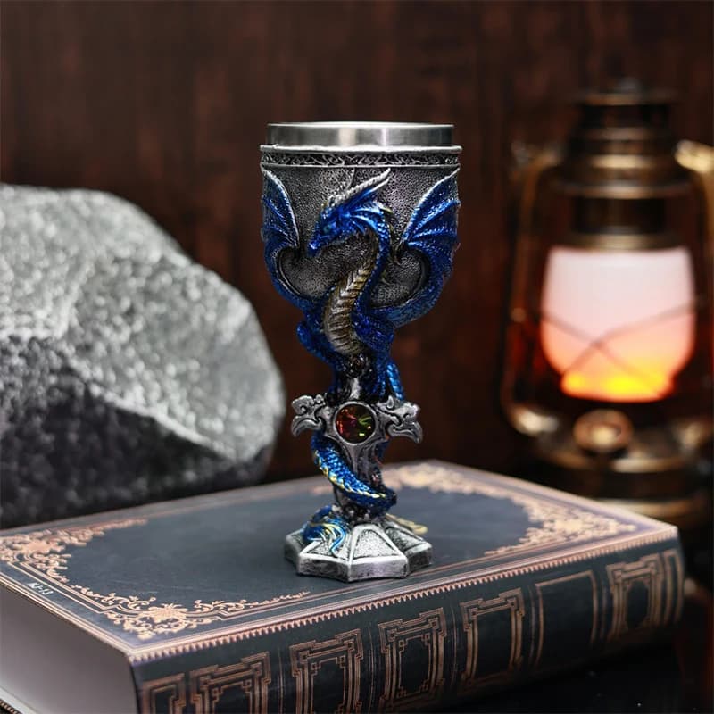 Medieval Dragon Goblet Chalice