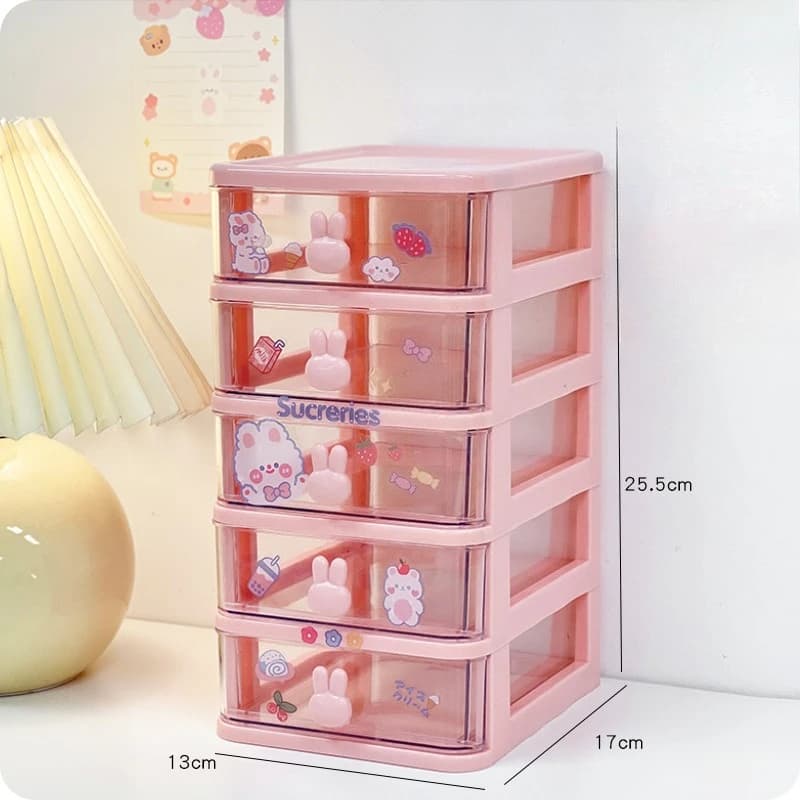 Desktop Storage Box Organizer with Drawers