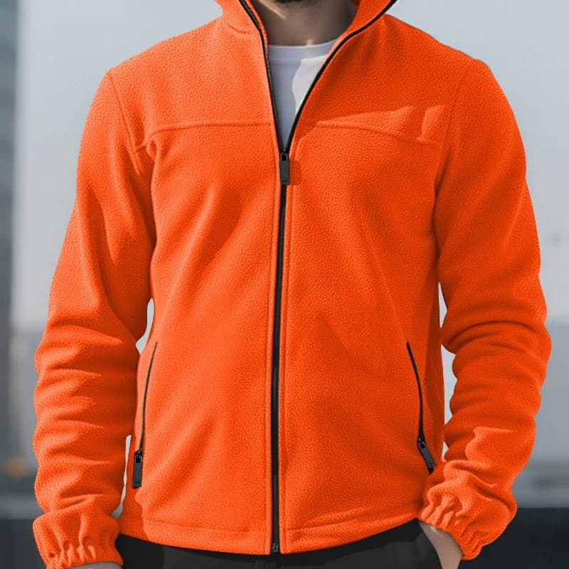 Stand Collar Zip Jacket