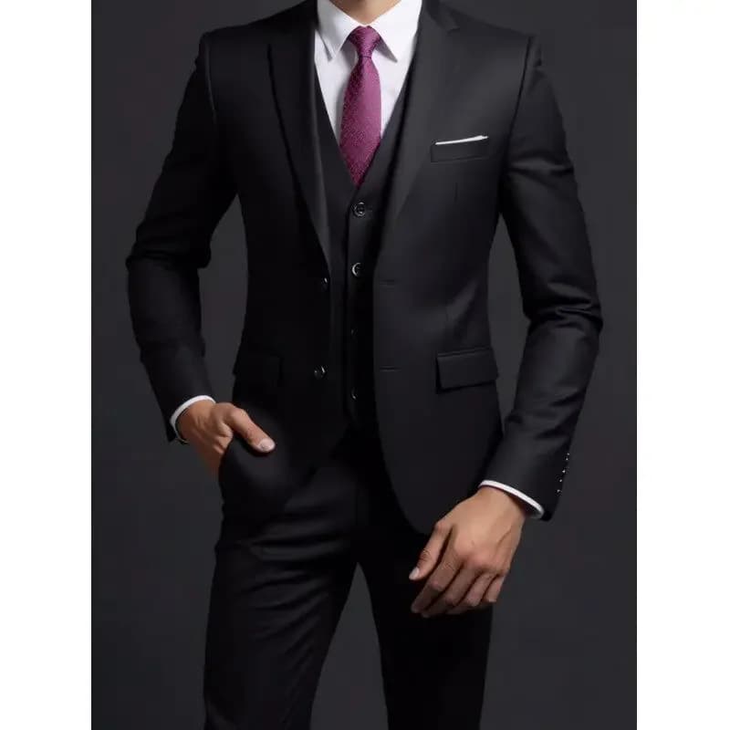 Men's Three-Piece Business Suit
