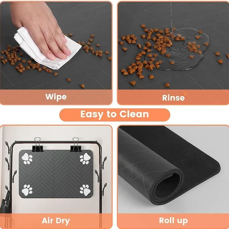 Pet Placemat Waterproof Dog and Cat Bowl Mat