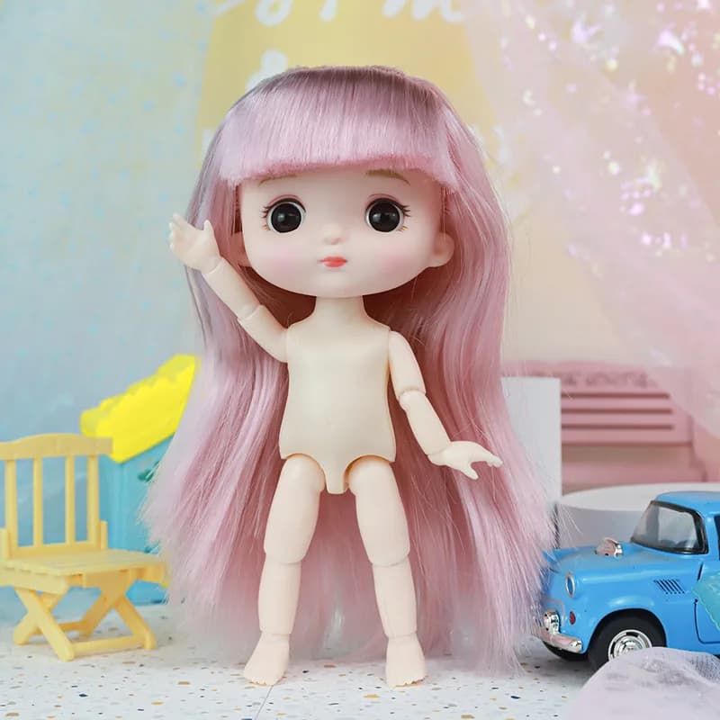 16cm Articulated Baby Doll with Outfit