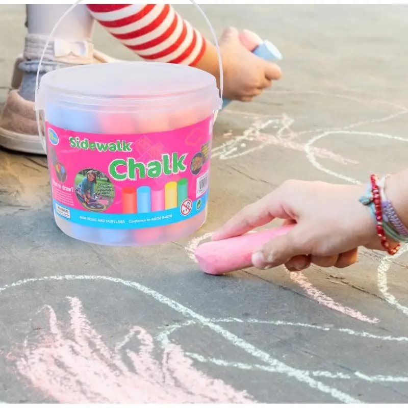 Washable Jumbo Sidewalk Chalk Set