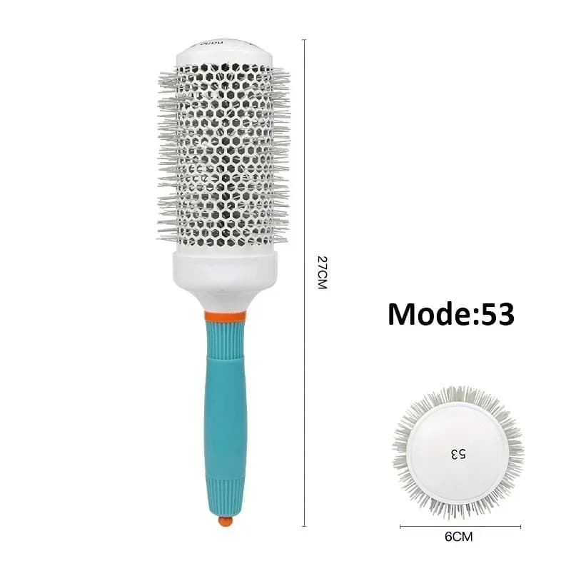 Professional Salon Hair Styling Brush Round Barrel Curly Hair Comb  Wet and Dry Dual Use Hairbrush Roller Tools Hairderssing Com