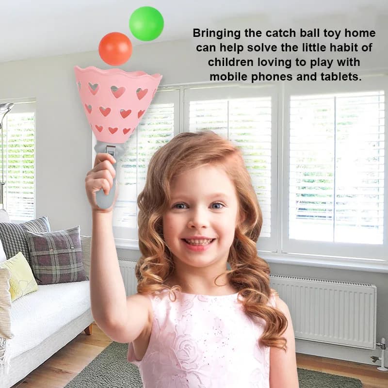 Pop-Pass-Catch Ball Game with Launchers