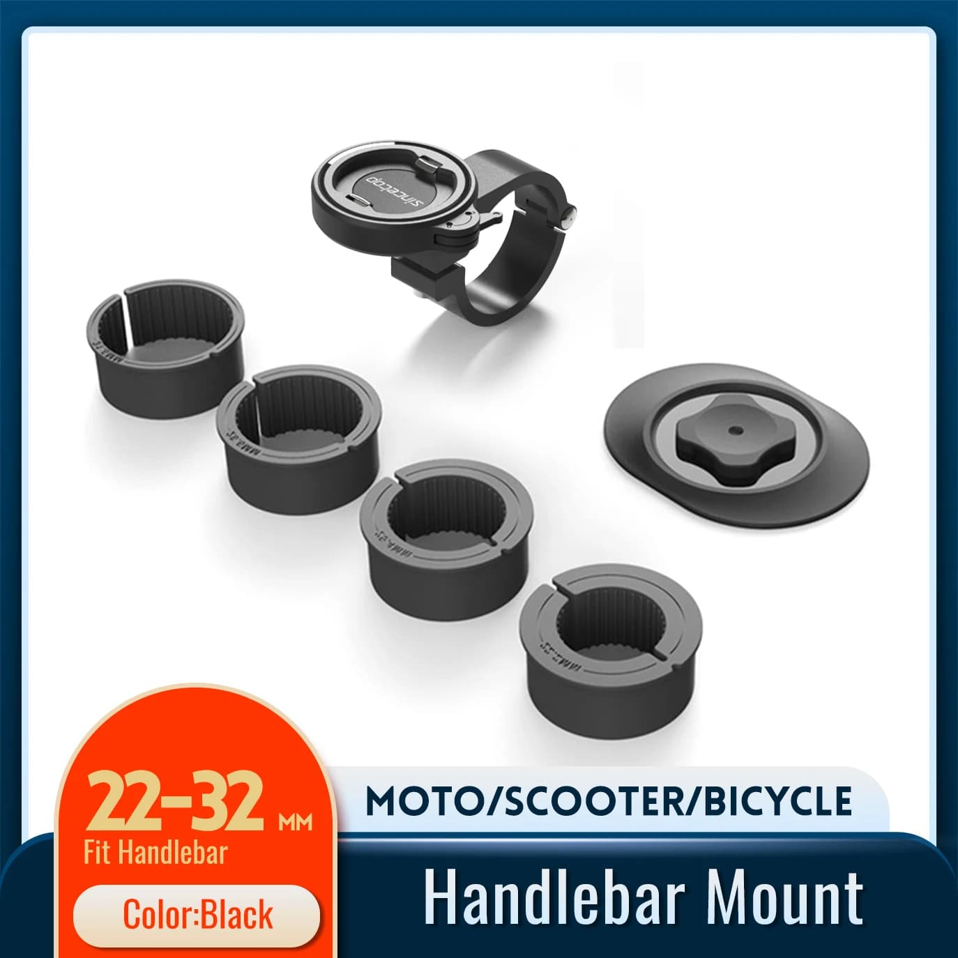 Bike Phone Holder, Motorcycle Handlebar Phone Mount,Quick Lock & Release Mountain/Road Bicycle/MTB/Scooter/Electric Phone Stand