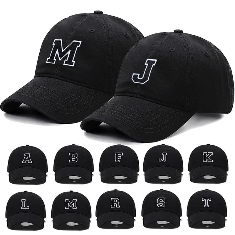 Embroidered Initial Baseball Cap