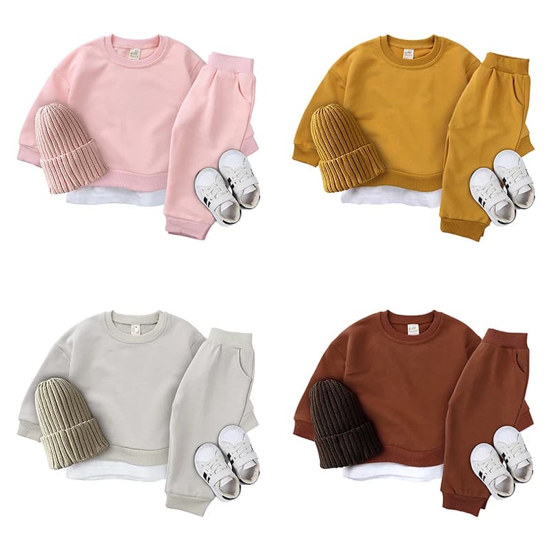 Kids Sports Sweatshirt Loungewear Set