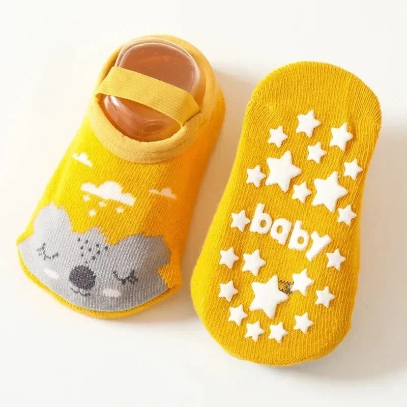 Kids Non-Skid Toddler Socks with Grip Sole
