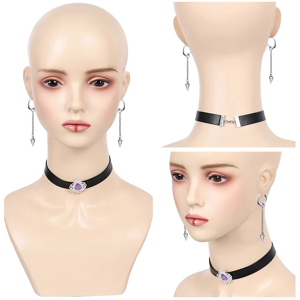 Accessories Cosplay Costume Necklace Earrings Gloves Fantasy Halloween Carnival Party Disguise Props Disguise For Women Girl
