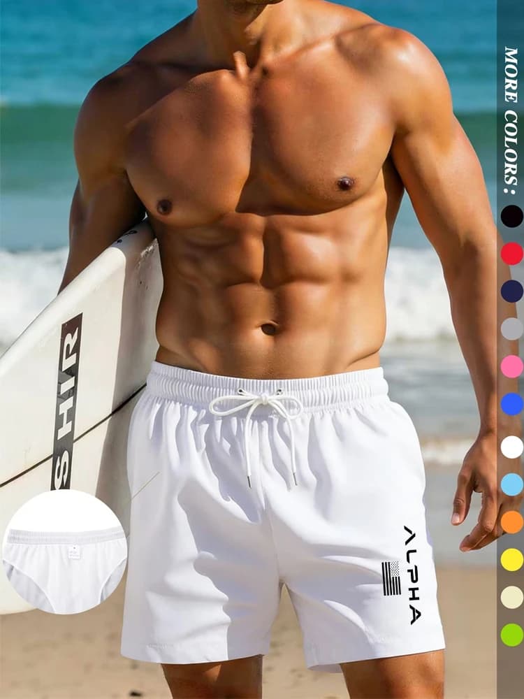 Men's Quick Dry Board Shorts with Pockets