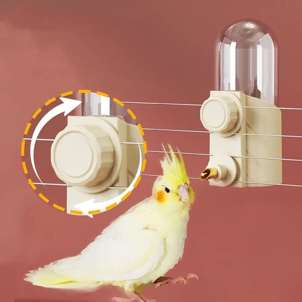 Bird Water Feeder Bottle 250ml Splash-Proof