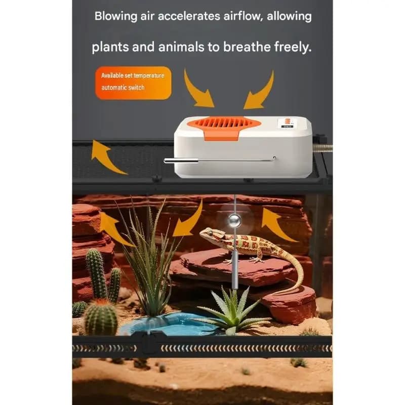 Reptile Enclosure Heater with Warm and Cool Modes