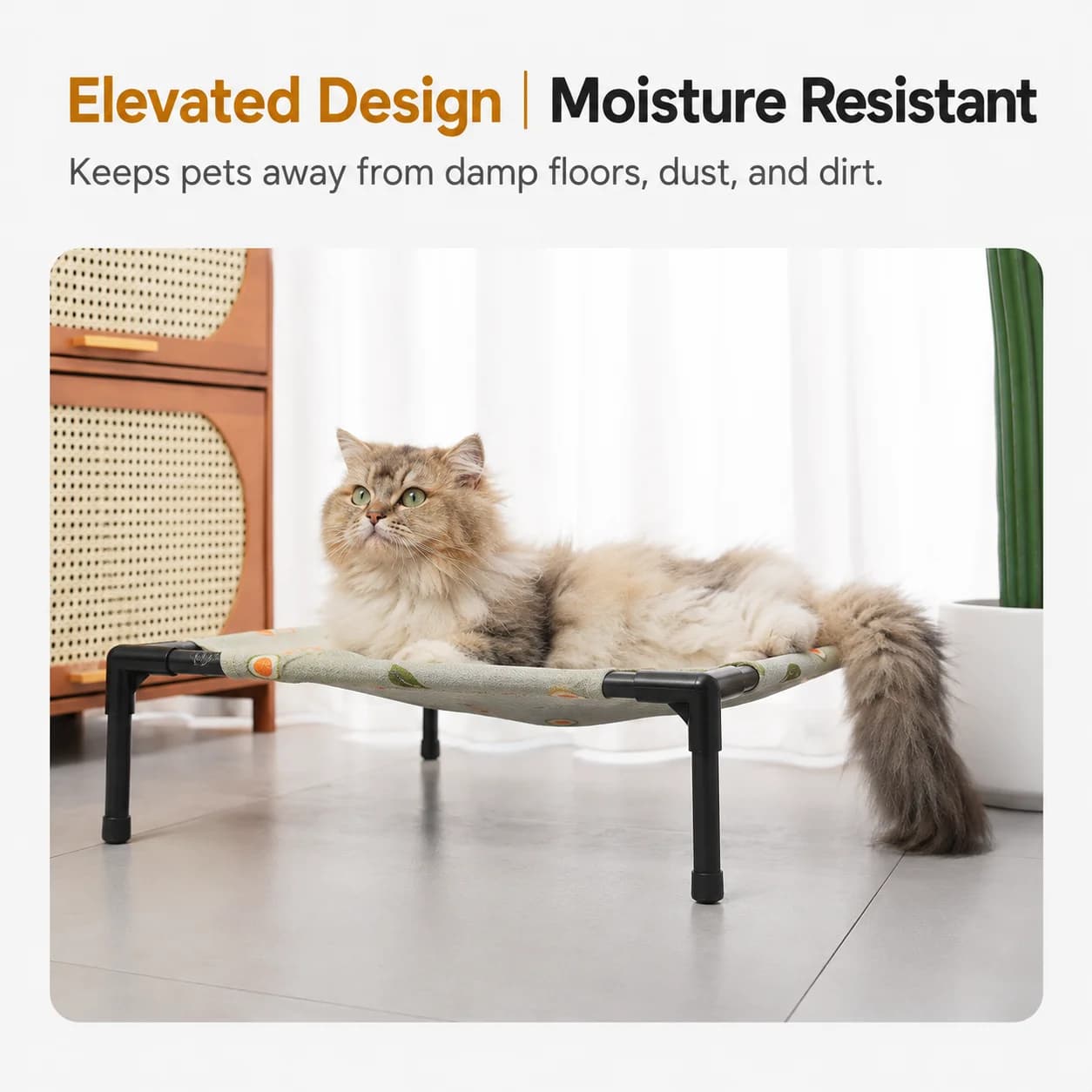 Portable Elevated Pet Bed Small