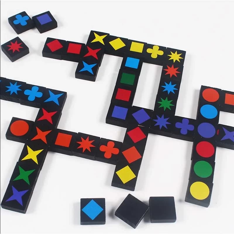 Hot Children's Educational Toys Qwirkle Wooden Chess Parent-child Interactive Games Kids Adult Hobbies Gifts Learning Toys Play