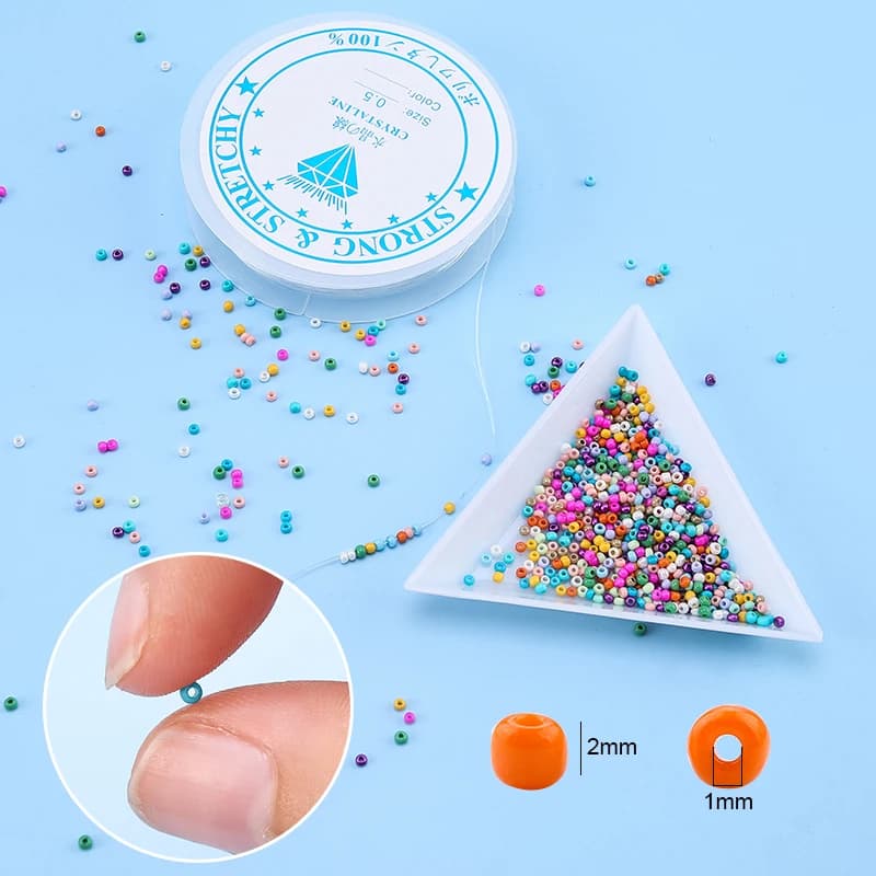 Glass Seed Beads Jewelry Making Kit 20000pcs