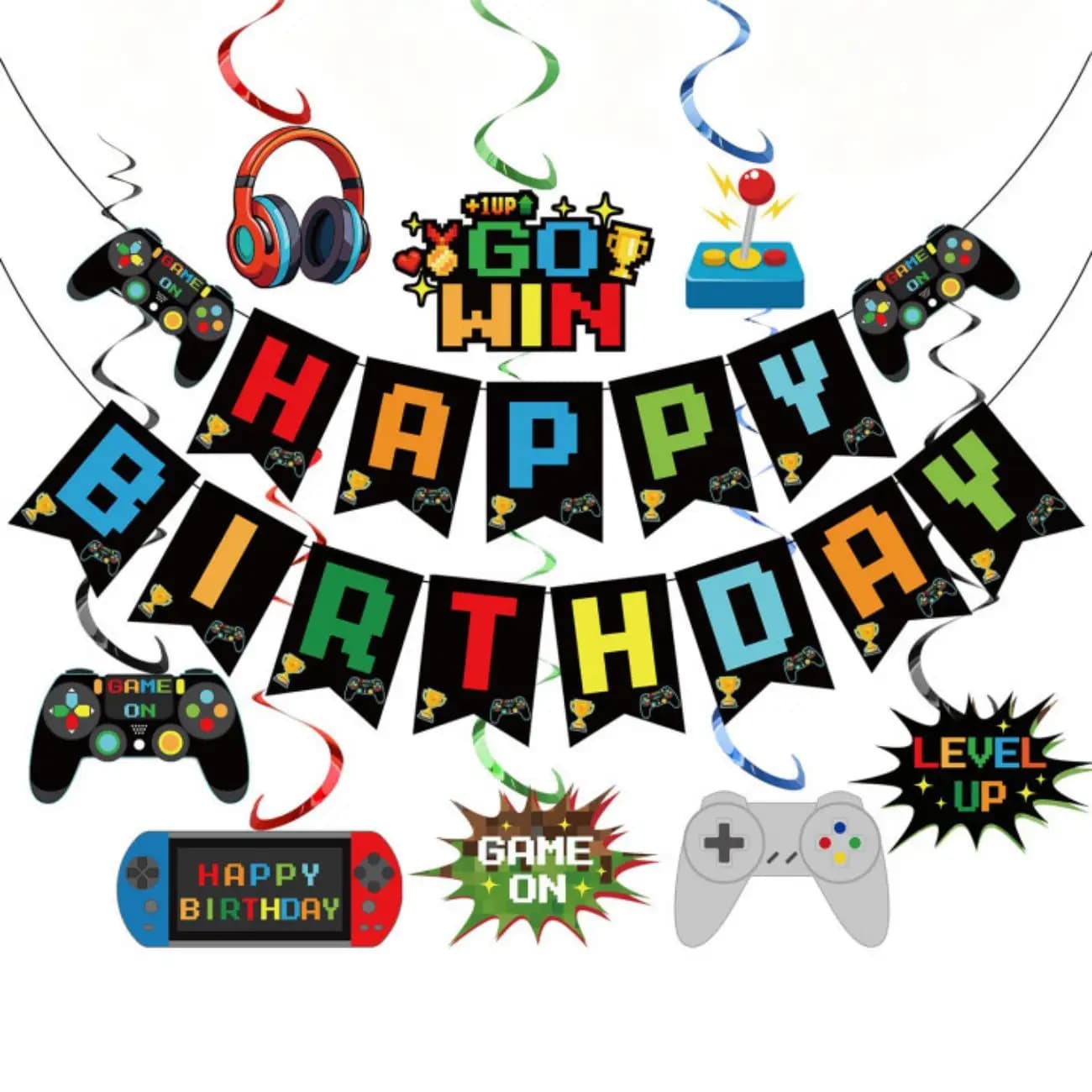 Video Game Birthday Party Decorations Kit