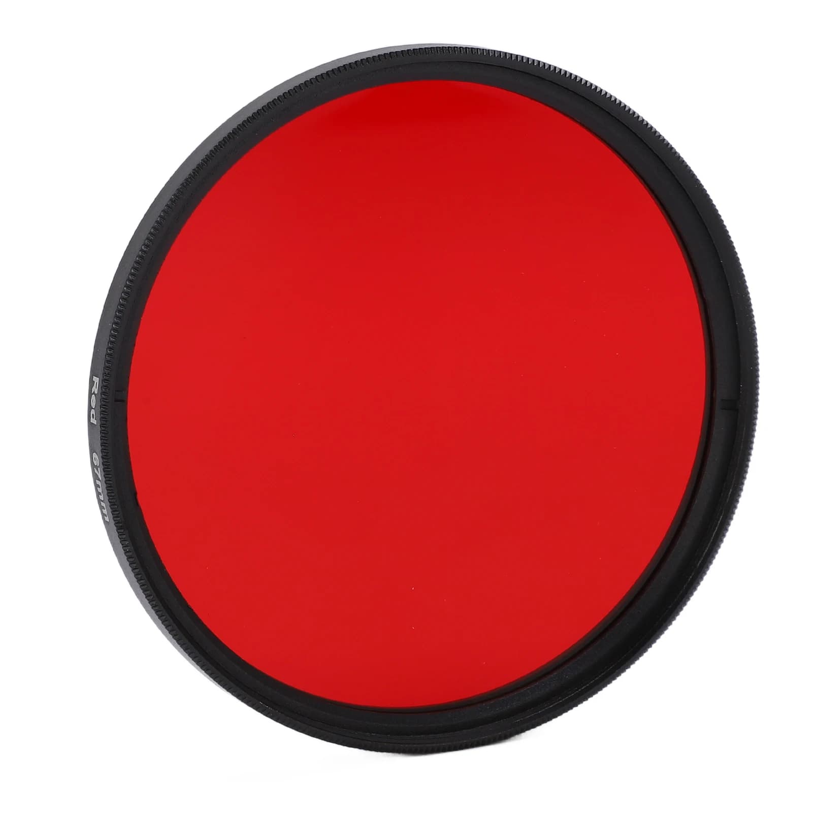 Red Optical Glass Lens Filter 52-67mm
