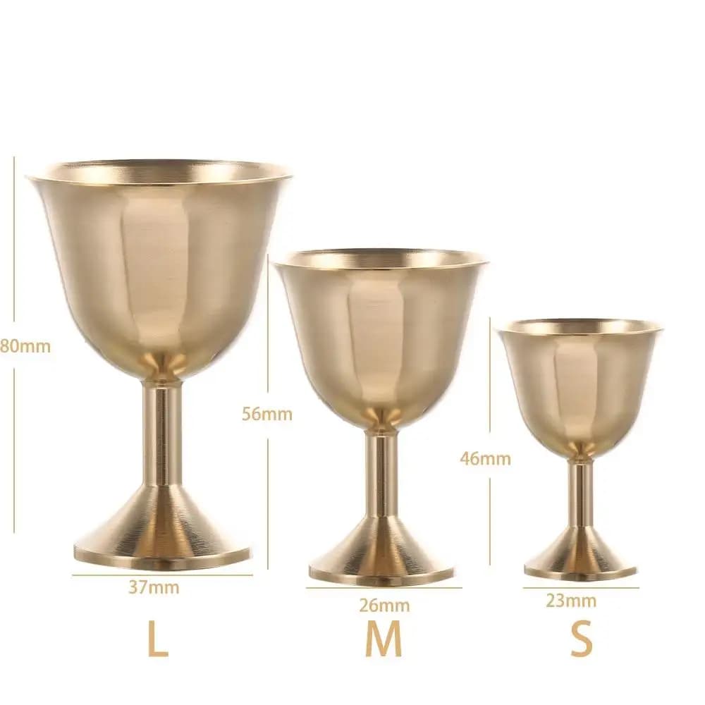 Brass Goblet Wine Chalice