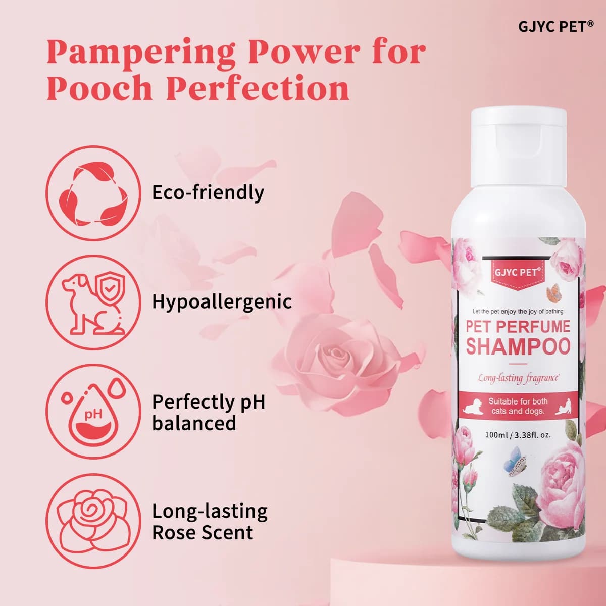 Perfumed Pet Shampoo for Dogs and Cats