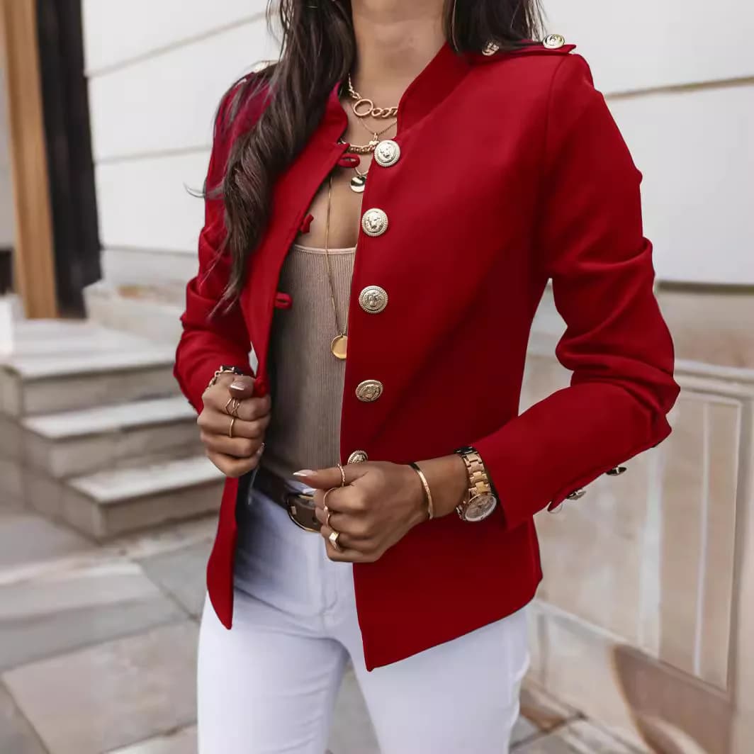 Women's Long-Sleeved Slim Fit Blazer