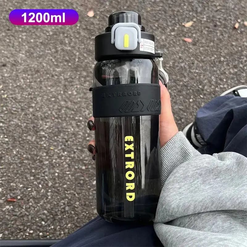 Sports Water Bottle with Straw and Direct Drinking
