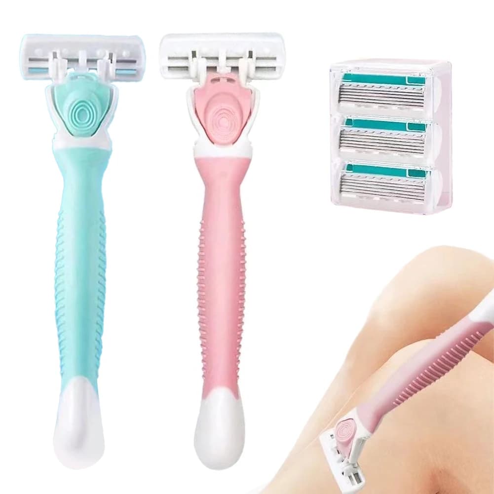Women's Multi-Blade Razor With Replaceable Heads