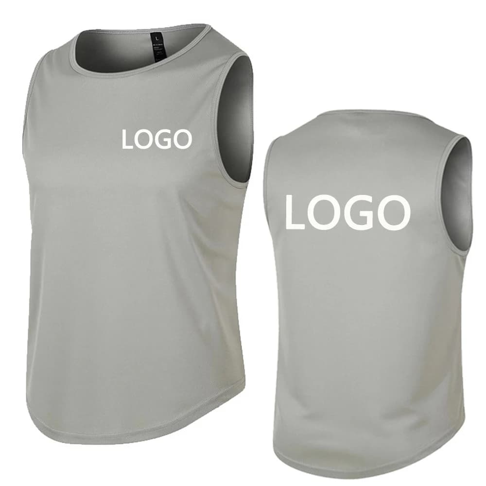 Men's sports vests, customize your number and logo, team uniforms, breathable and sweat-wicking lightweight sweatshirt tops