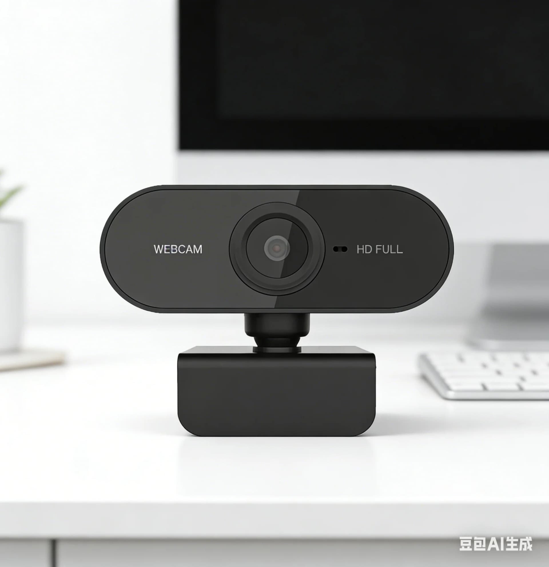 Webcam with Microphone, USB Computer Camera for Video Calls, Zoom, Teams, Streaming, Plug and Play for PC, Mac