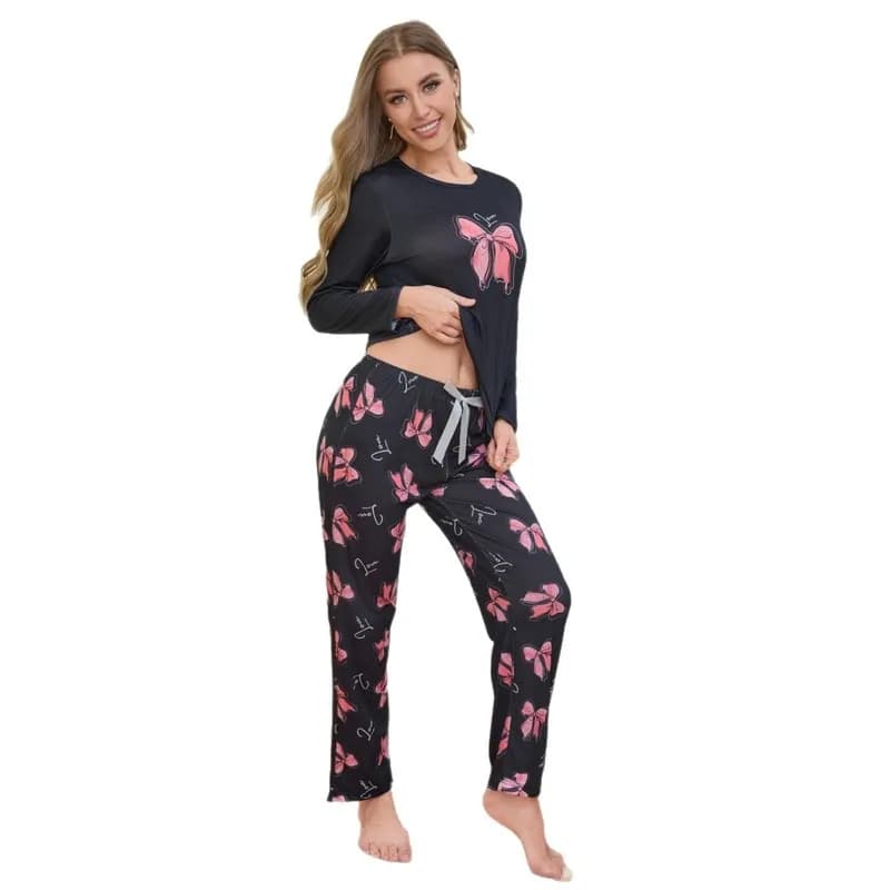Women's Heart Bow Sleepwear Set