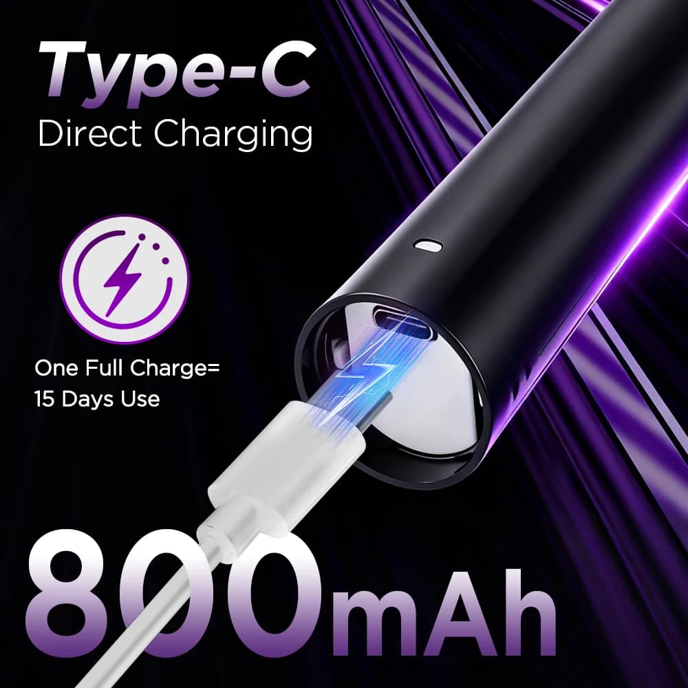 Electric Toothbrush 5-Mode Rotating Rechargeable IPX7
