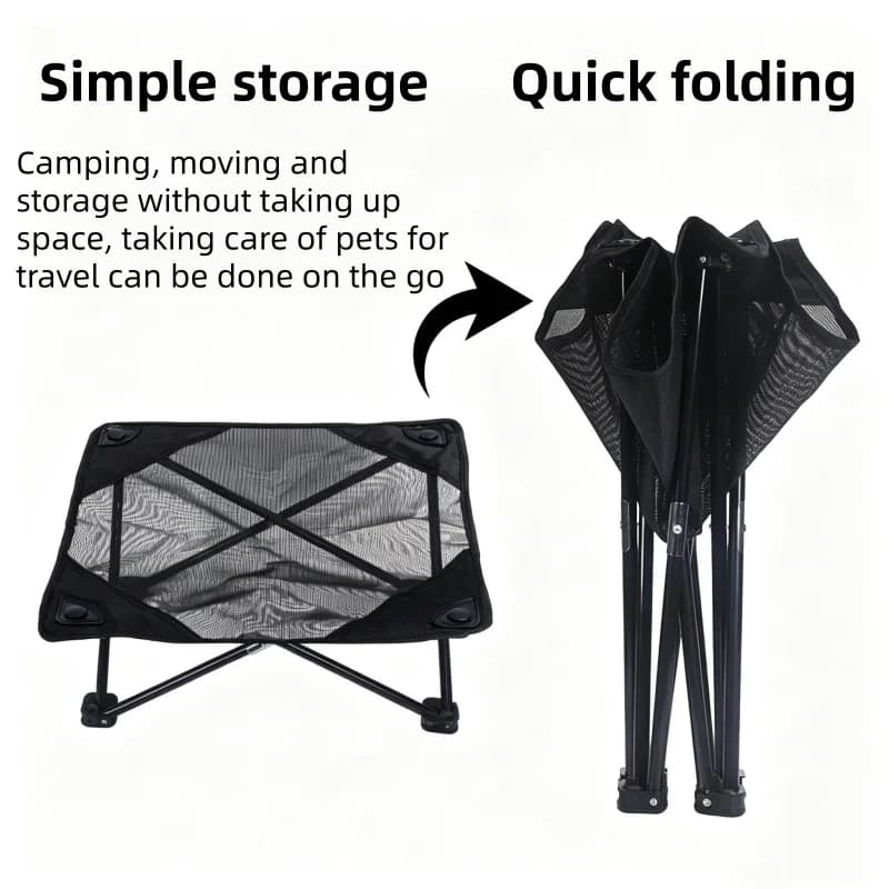 Elevated Folding Pet Bed for Cats and Dogs