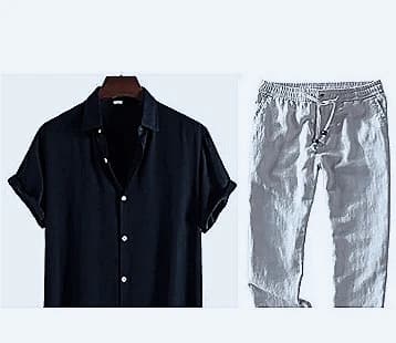 Men's Clothing 2025 Casual Fashion Top and Pants Men's Set,For Customized Products, Please Contact Us