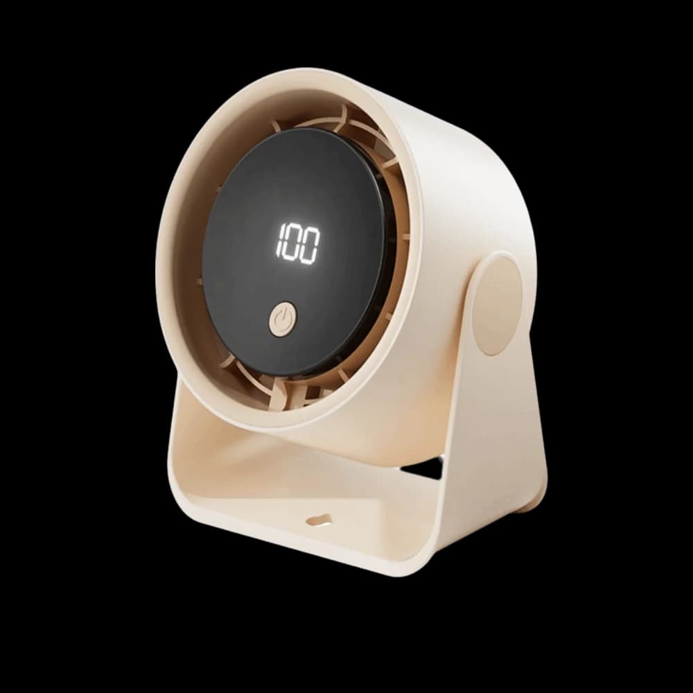Adjustable Angle Desktop Fan with 5-Speed Control