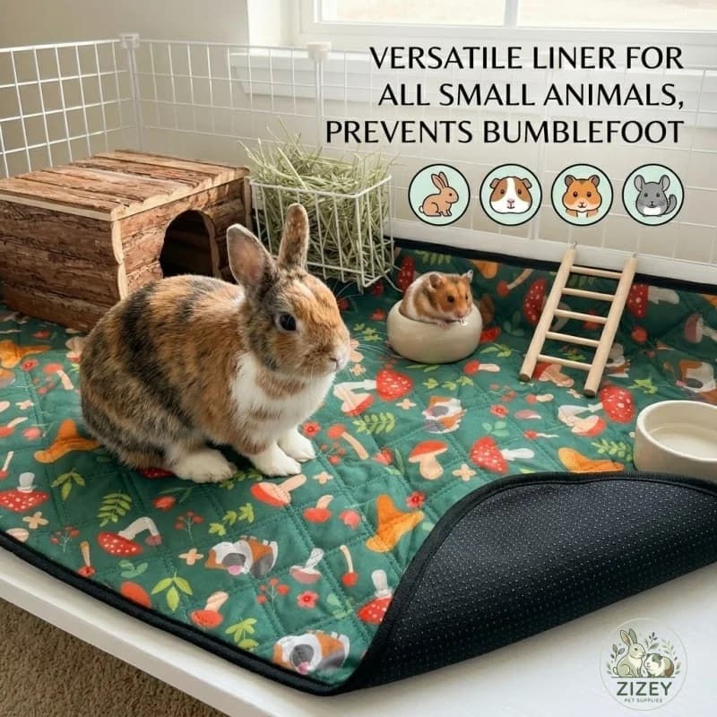 Washable Small Animal Cage Liner Mat