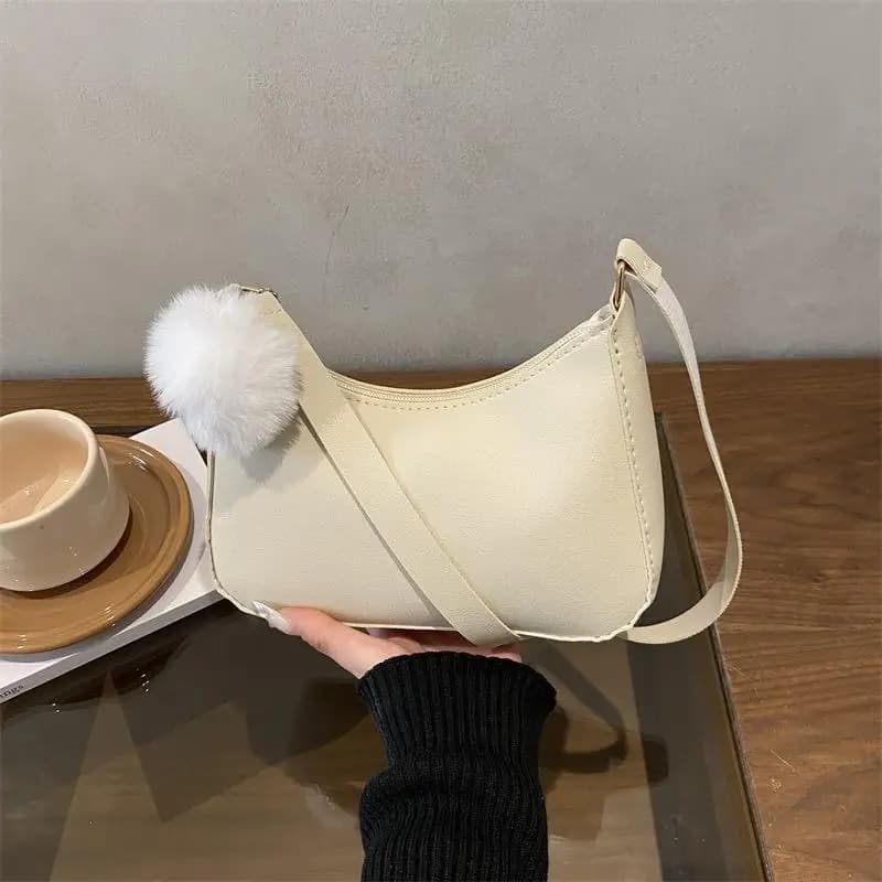 Fashionable And Trendy Solid-color Handbag, Simple And New Small Square Bag, Stylish And High-quality Single-shoulder Armpit Bag