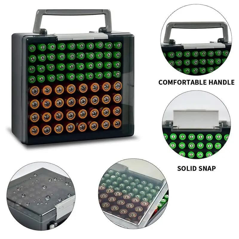 Battery Storage Organizer Case
