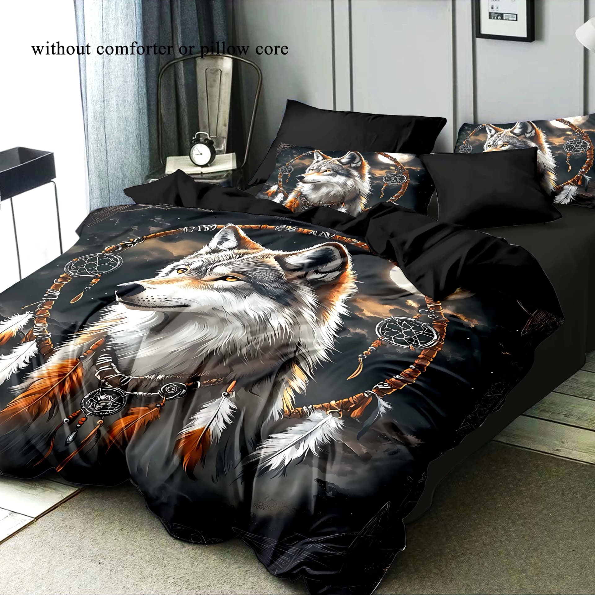 [Elegant Bedding Set] 3D Handsome and Elegant 2pcs/3pcs Duvet Cover Set, 1 Duvet Cover + 1pc/2pcs Pillowcase