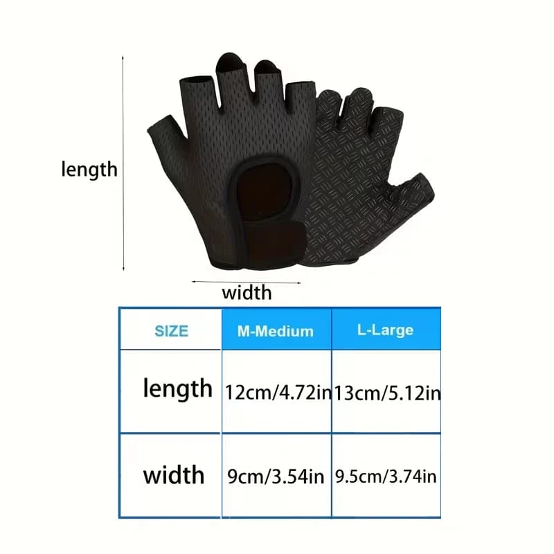 Breathable Half-Finger Weight Lifting Gloves