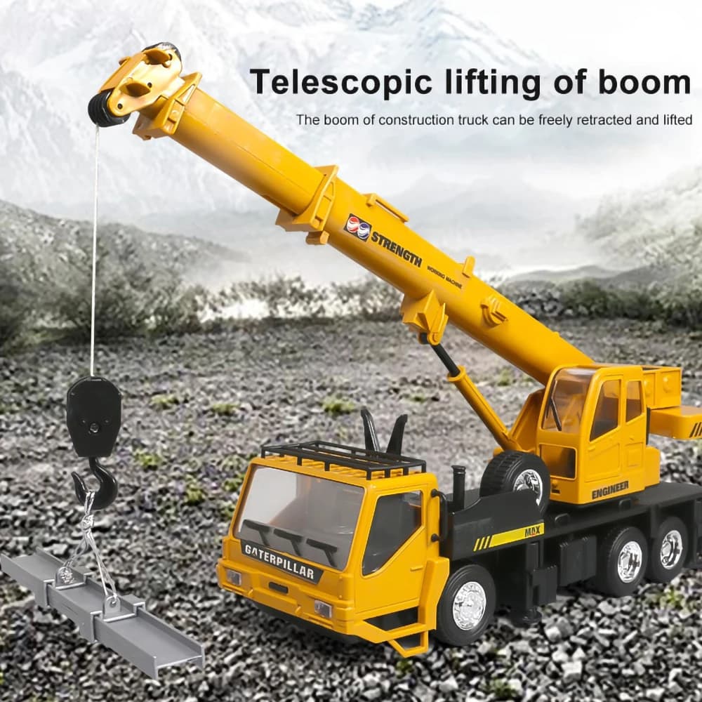 Remote Control Alloy Crane Construction Toy