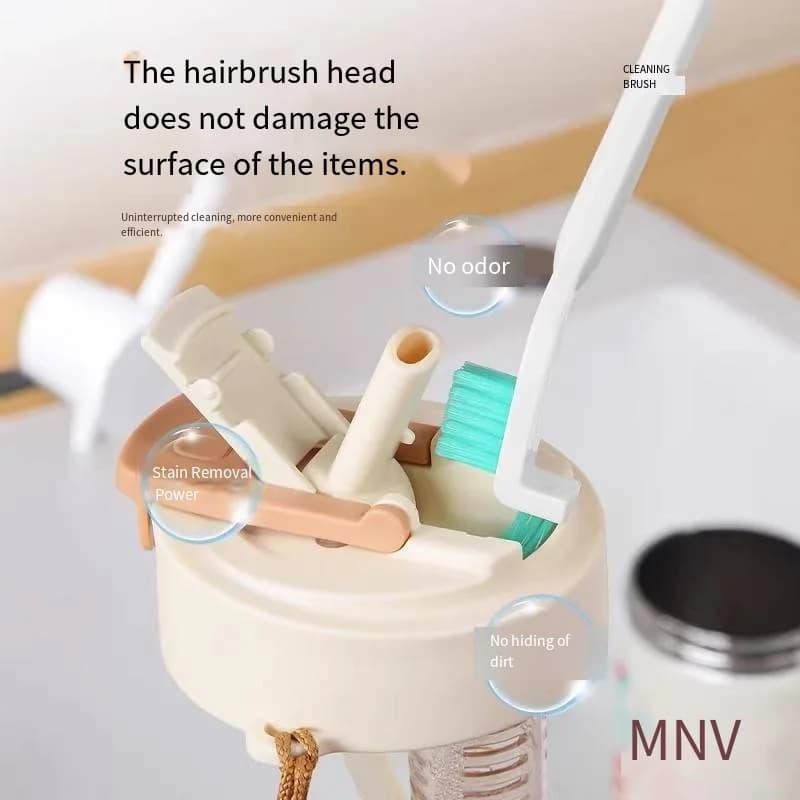 Cleaning Cup Crevices, Cup Cleaning Tools, Kit for Bottle Washing, Small Brush, Full Cup Brush, Wall Breaking Machine