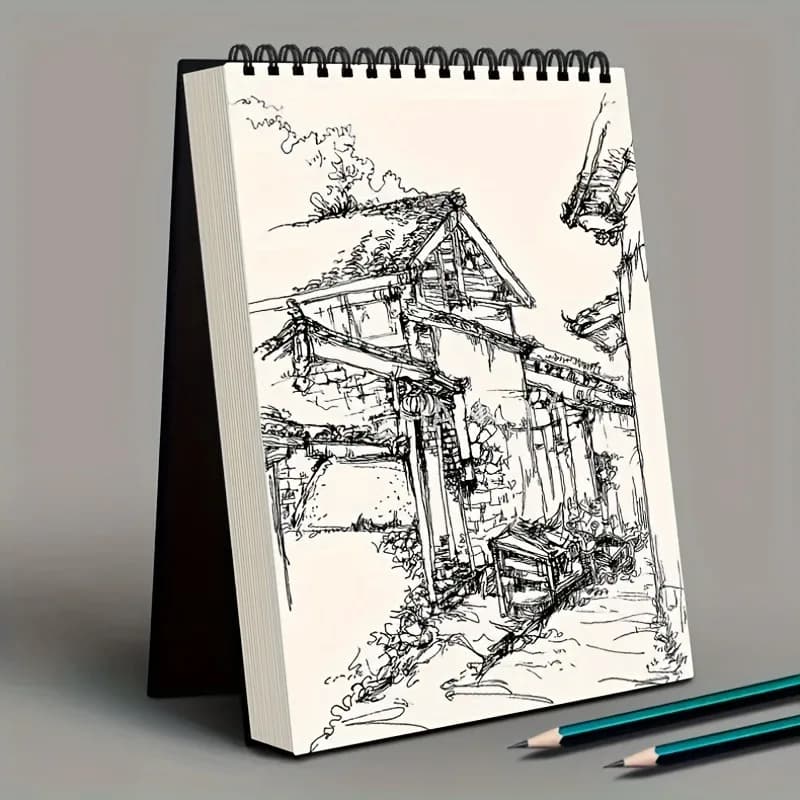 Thick Square Spiral Sketch Pad