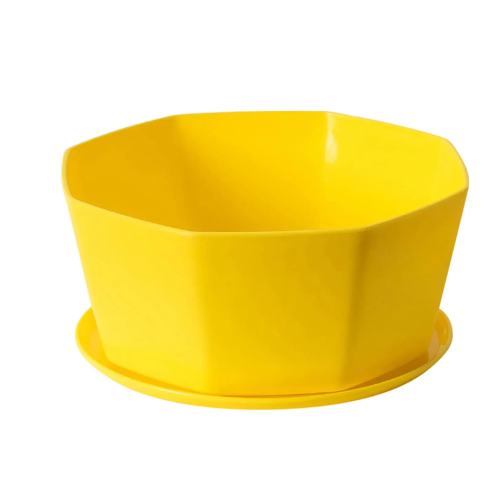 Plastic Flower Pots with Drainage and Saucers