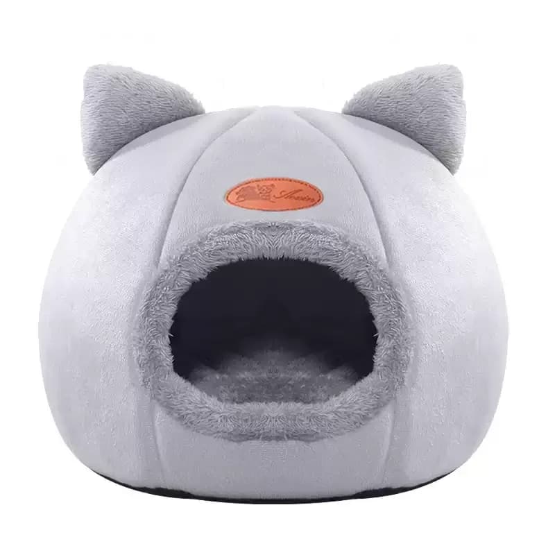 Winter Cat Bed Semi-Enclosed Cave