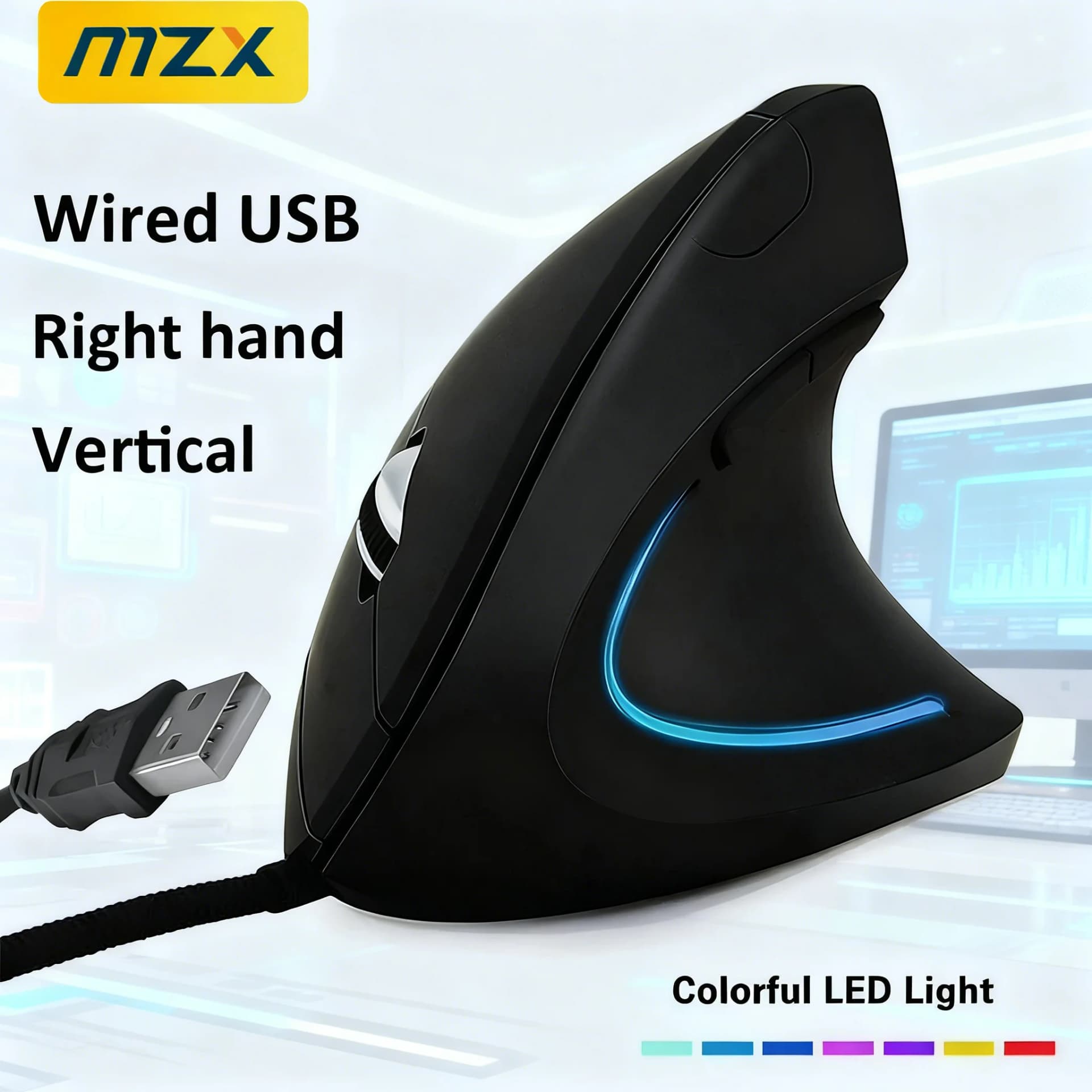 Ergonomic Vertical Optical Mouse