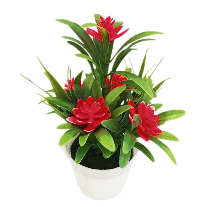 Artificial Lotus Flower Plant Pot Arrangement