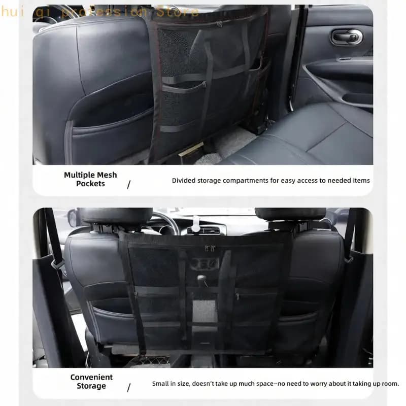 Mesh Car Divider with Storage Sections
