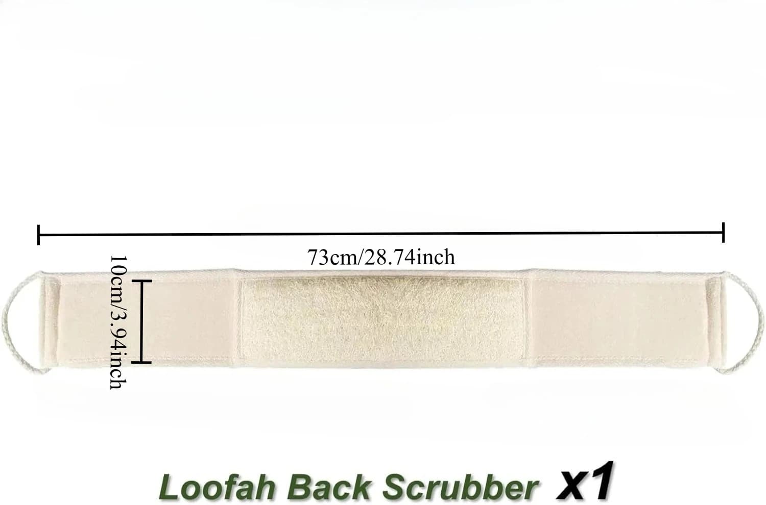 Natural Loofah Back Scrubber with Handles