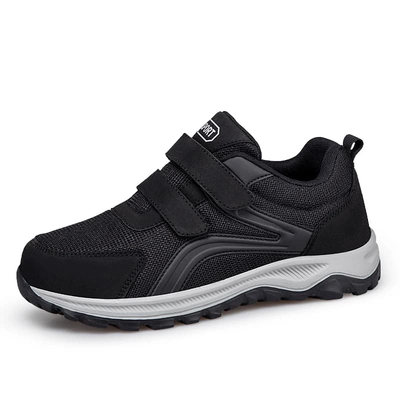 Diabetic Shoes for Men Comfort Walking Shoes for Elderly Swollen Feet Orthopedic Adjustable Double Strap Hook and Loop Sneakers