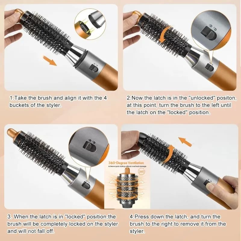 Round Volumizing Brush for Dyson Airwrap